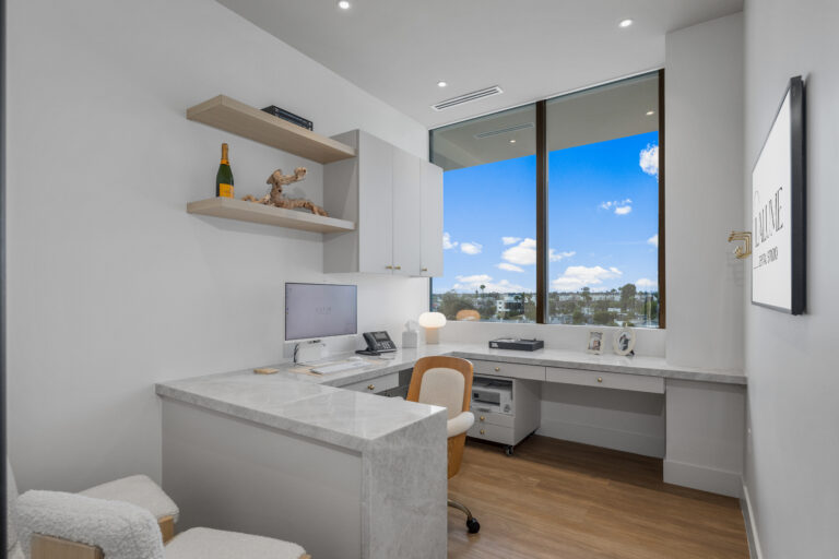 Modern office with large window