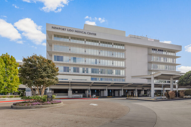 Modern medical center building exterior