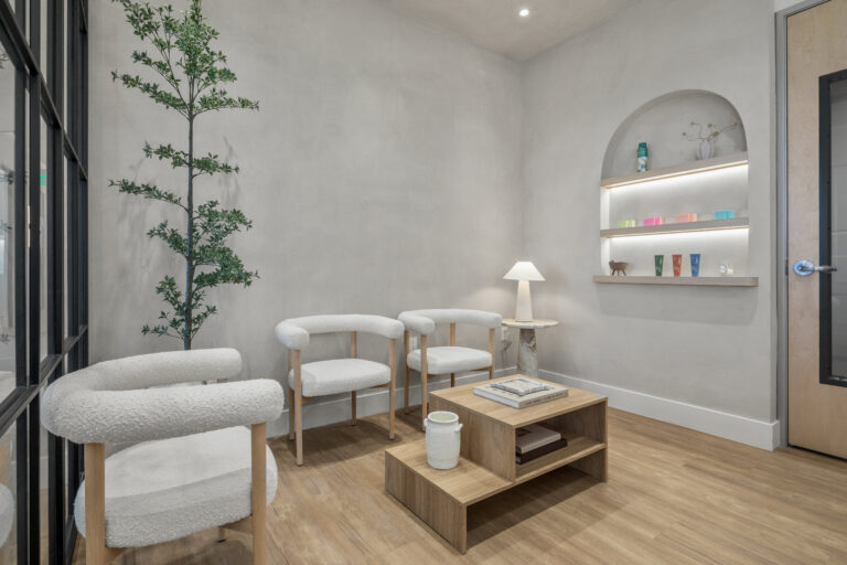 Modern minimalist waiting area design